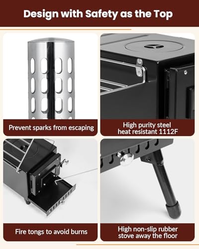 Portable Outdoor Wood Burning Stove for Camping