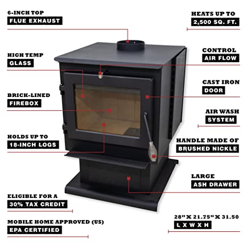Huron Wood Stove by Cleveland Iron Works