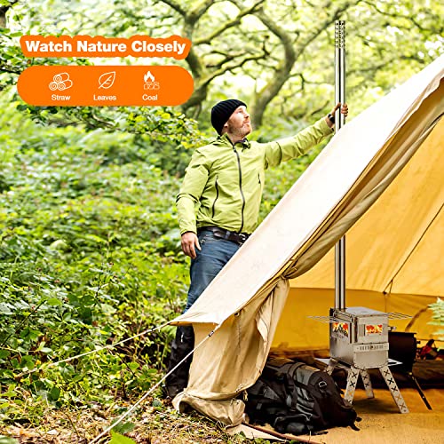 YOLENY Portable Wood Burning Camping Stove