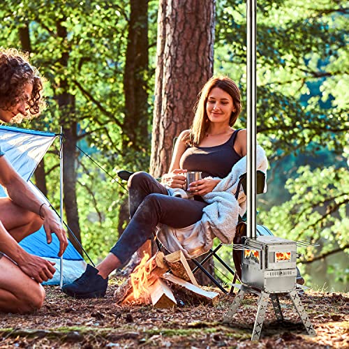 YOLENY Portable Wood Burning Camping Stove
