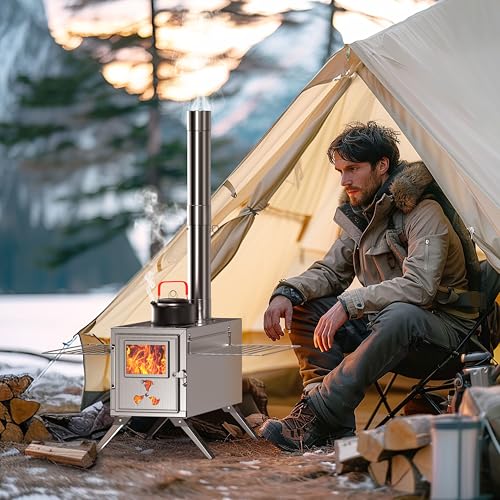 Portable Stainless Steel Camping Wood Stove