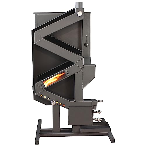 US Stove Non-Electric Pellet Stove, 60 lbs Hopper