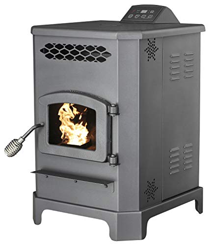 King Mini Pellet Stove with Remote, 2,200 Sq. Ft