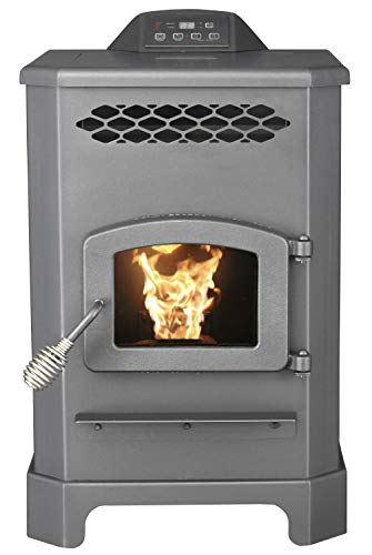 King Mini Pellet Stove with Remote, 2,200 Sq. Ft