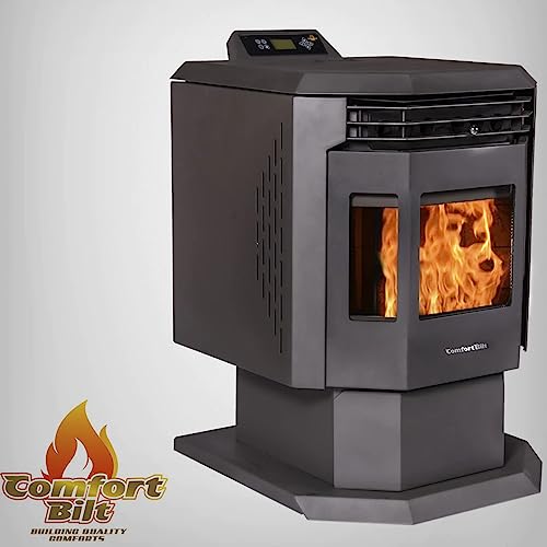 Comfortbilt HP21 Black Pellet Stove, Heats 2,400 ft²