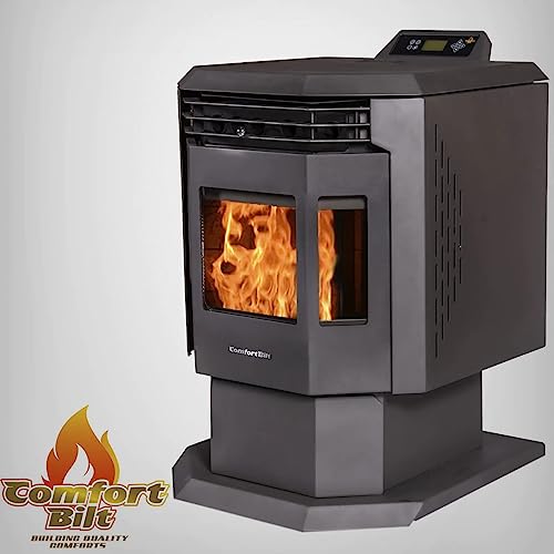 Comfortbilt HP21 Black Pellet Stove, Heats 2,400 ft²