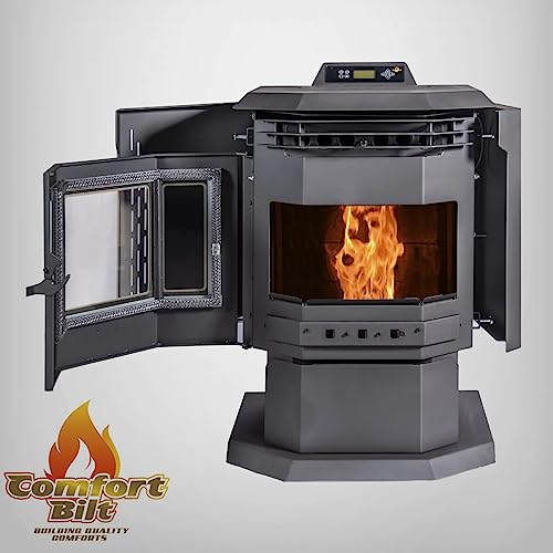 Comfortbilt HP21 Black Pellet Stove, Heats 2,400 ft²