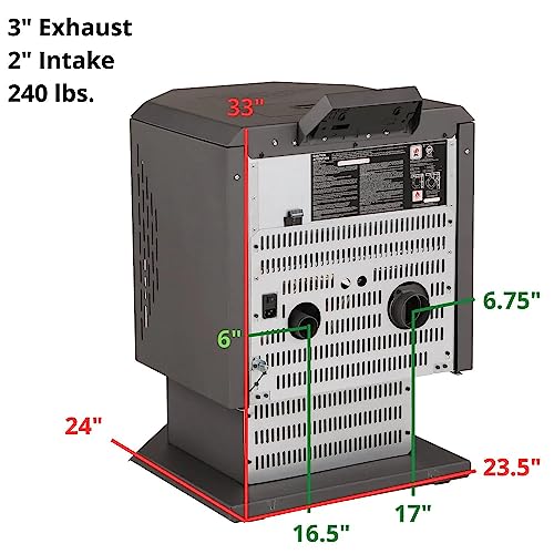 Comfortbilt HP21 Black Pellet Stove, Heats 2,400 ft²