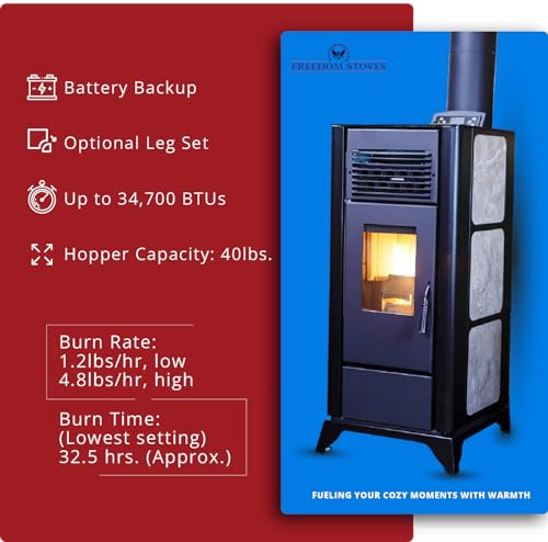Independence PS21 Freestanding Pellet Stove - Black