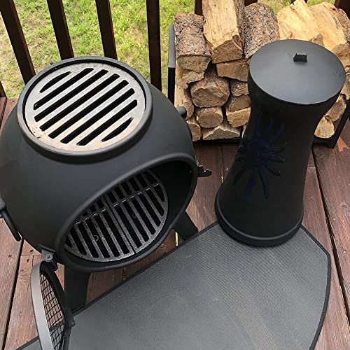 Sun Fire Cast Aluminum Outdoor Chiminea Fireplace