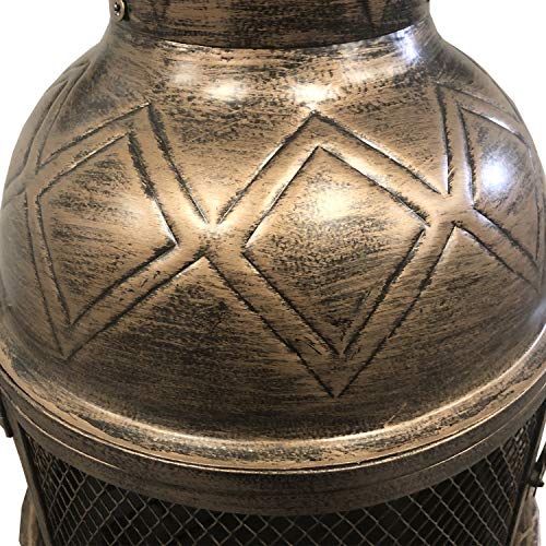 Oakland Living Elite Outdoor Chimenea Fireplace