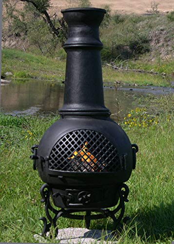 Blue Rooster Gatsby Charcoal Cast Aluminum Chiminea