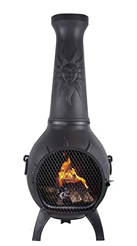 Blue Rooster Sun Stack Outdoor Wood Burning Chiminea