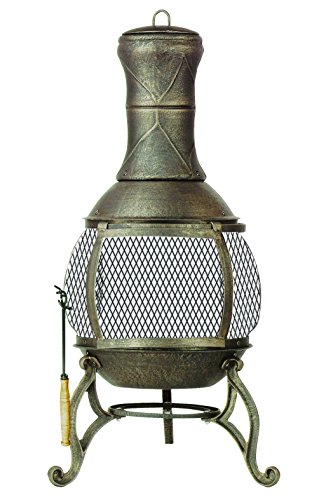 Deckmate Corona 3 Ft. Outdoor Steel Chimenea