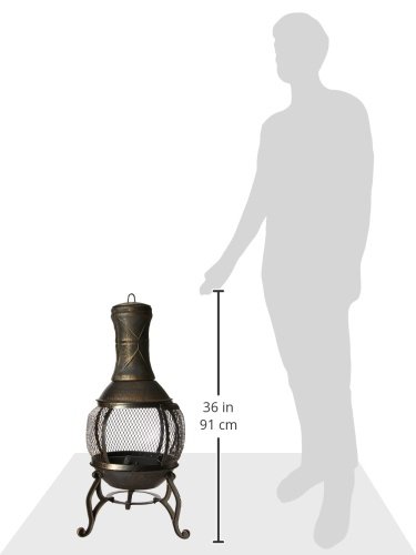 Deckmate Corona 3 Ft. Outdoor Steel Chimenea