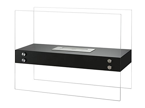 Ignis Vitrum H Black Ventless Ethanol Fireplace