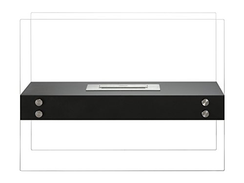 Ignis Vitrum H Black Ventless Ethanol Fireplace