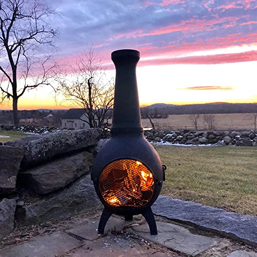 Blue Rooster Prairie Chiminea Outdoor Firepit