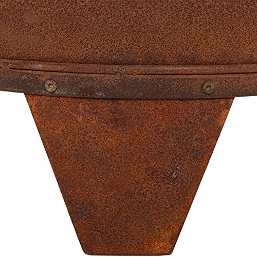 Rustic 6-Foot Mexican-Style Steel Chiminea