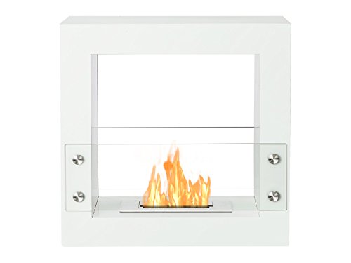 Tectum Mini White Ventless Bio Ethanol Fireplace