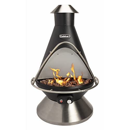Cuisinart Propane Fire Pit Chimenea with Safety Switch