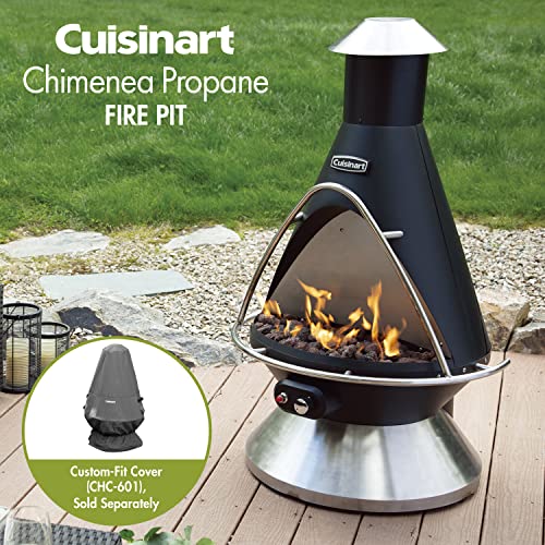Cuisinart Propane Fire Pit Chimenea with Safety Switch
