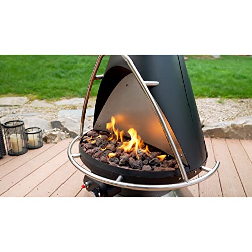 Cuisinart Propane Fire Pit Chimenea with Safety Switch