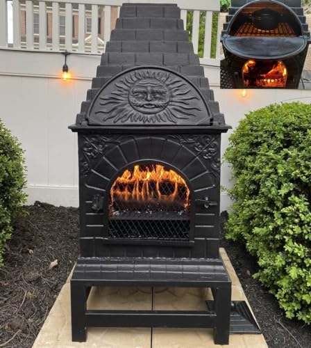 Blue Rooster Casita Grill Chiminea Outdoor Firepit