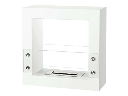 Tectum Mini White Ventless Bio Ethanol Fireplace