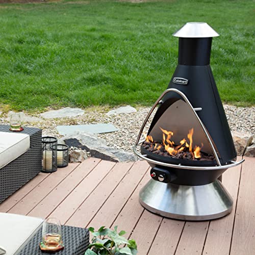 Cuisinart Propane Fire Pit Chimenea with Safety Switch