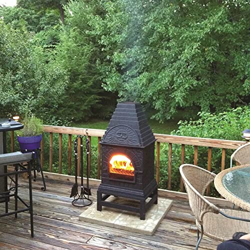 Blue Rooster Casita Grill Chiminea Outdoor Firepit