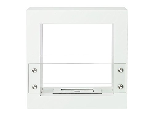 Tectum Mini White Ventless Bio Ethanol Fireplace