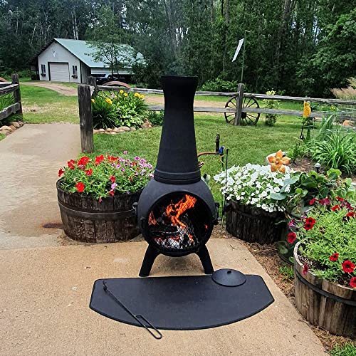 Blue Rooster Prairie Fire Outdoor Wood Burning Chiminea