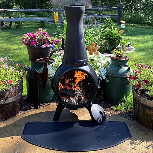Blue Rooster Prairie Fire Outdoor Wood Burning Chiminea