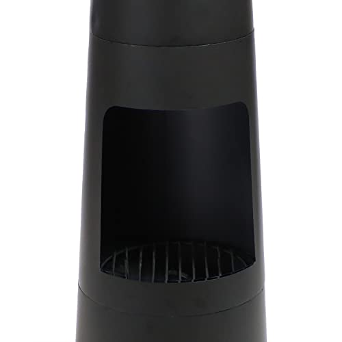 Sunnydaze 49-Inch Heavy-Duty Black Steel Chiminea