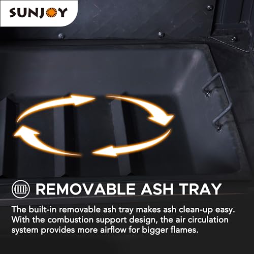 Sunjoy Heirloom Outdoor Wood Burning Fireplace