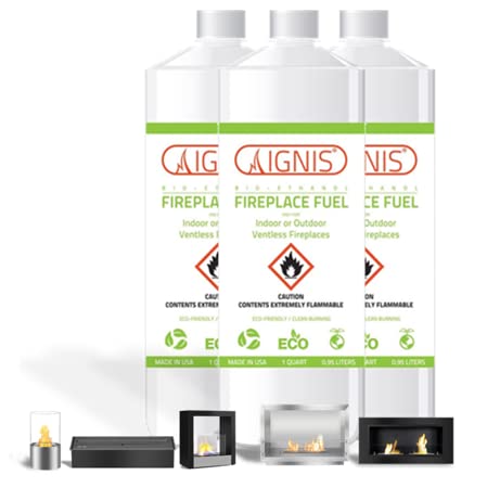 Ventless Indoor/Outdoor Bio Ethanol Fireplace Fuel