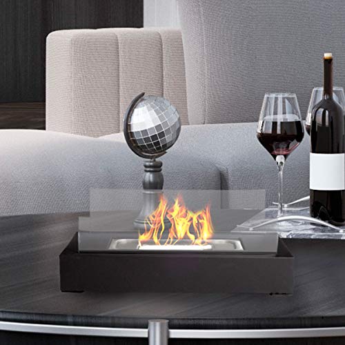 Portable Bio Ethanol Tabletop Fireplace - Smokeless Flame