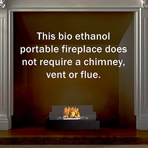 Portable Bio Ethanol Tabletop Fireplace - Smokeless Flame