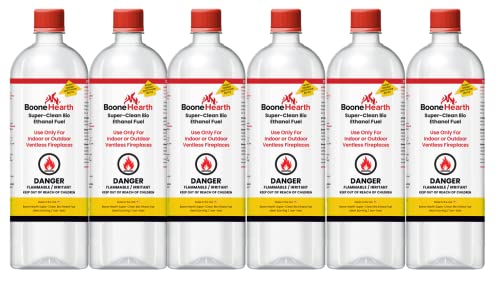Boone Hearth Bio Ethanol Fireplace Fuel - 6 Quarts