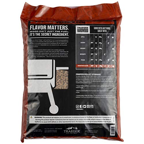 Traeger Signature Blend 100% Natural Wood Pellets 20 lb