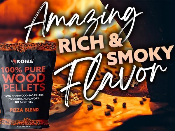 Kona Pizza Blend Wood Smoker Pellets - 2 lbs