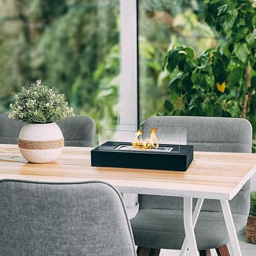 HEYAXA Portable Ethanol Fire Pit Tabletop Fire Bowl