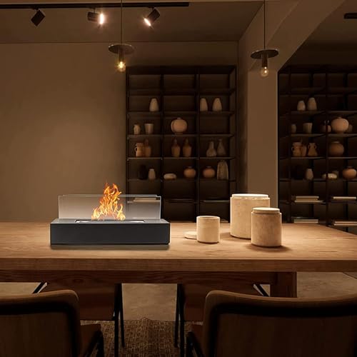 HEYAXA Portable Ethanol Fire Pit Tabletop Fire Bowl