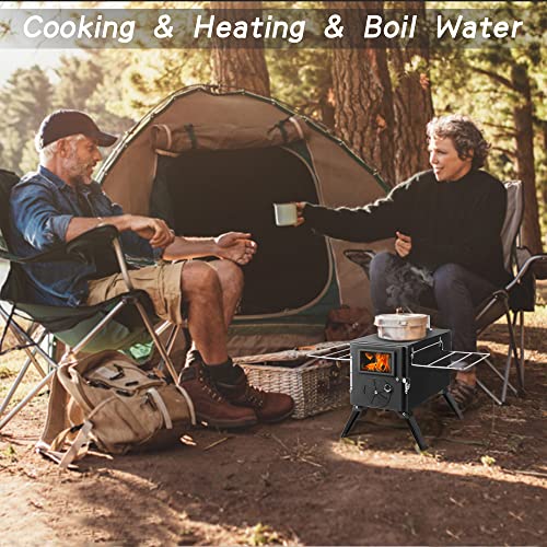 Portable Wood Burning Stove for Camping & Cooking