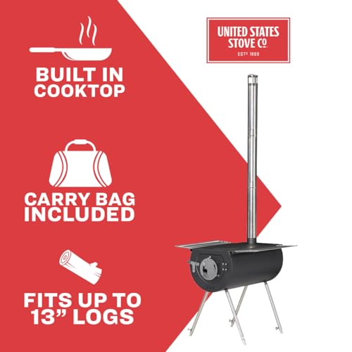 US Stove Caribou Portable Camp Stove - 14 Inch