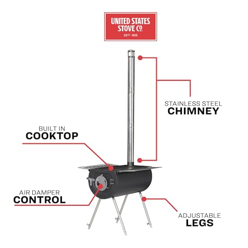US Stove Caribou Portable Camp Stove - 14 Inch
