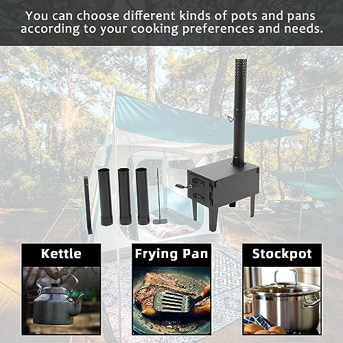 Portable Wood Burning Stove for Camping & Outdoor