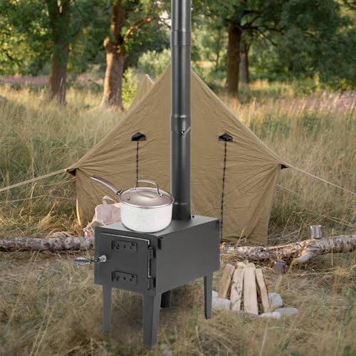 Portable Wood Burning Stove for Camping & Outdoor