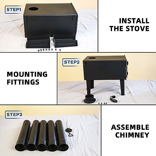 Portable Wood Burning Stove for Camping & Outdoor